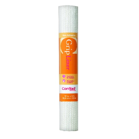 Con-Tact Brand Con-Tact Grip 5 ft. L X 12 in. W White Non-Adhesive Shelf Liner 05F-C6B52-06
